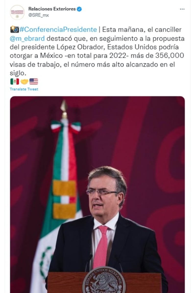 Récord visas de trabajo: Reunión de mandatarios