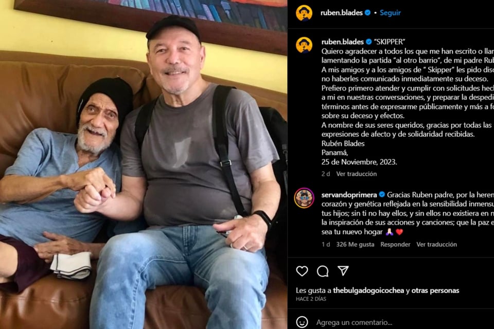 Tragedia musical, Fallecimiento de Skipper, Rubén Blades, MundoNOW