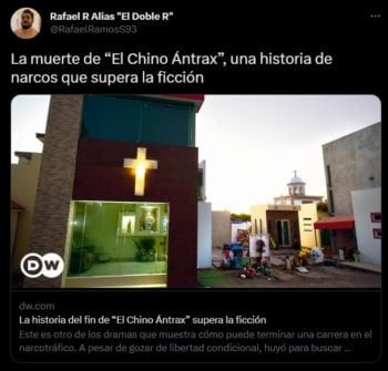Se especula que "Los Chapitos" fueron los autores de su muerte
