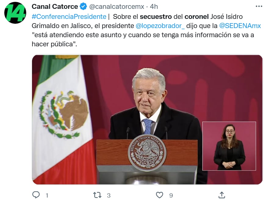 Ejército Mexicano secuestro coronel