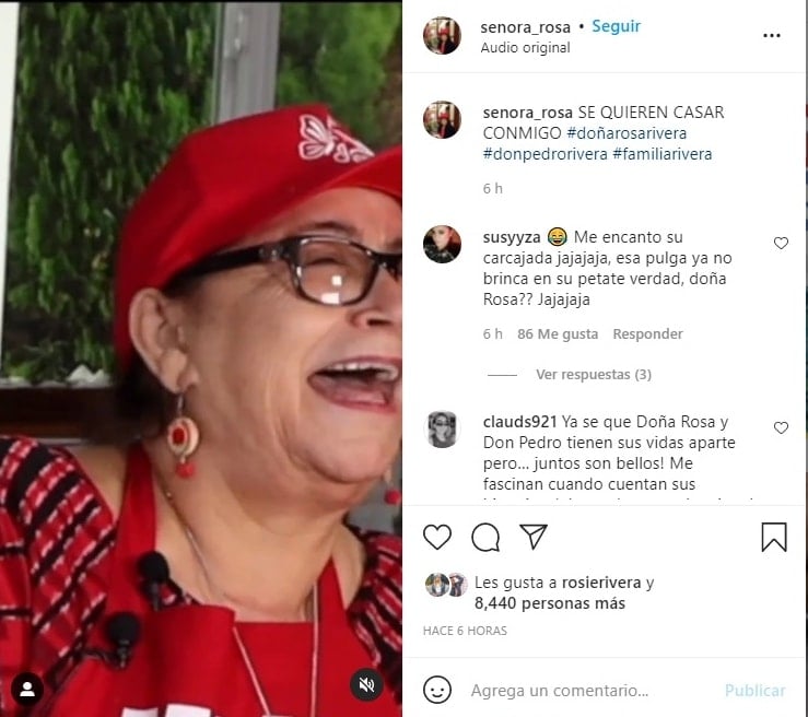 Mrs. Rosa marries Pedro Rivera: "I would like to see them together again"