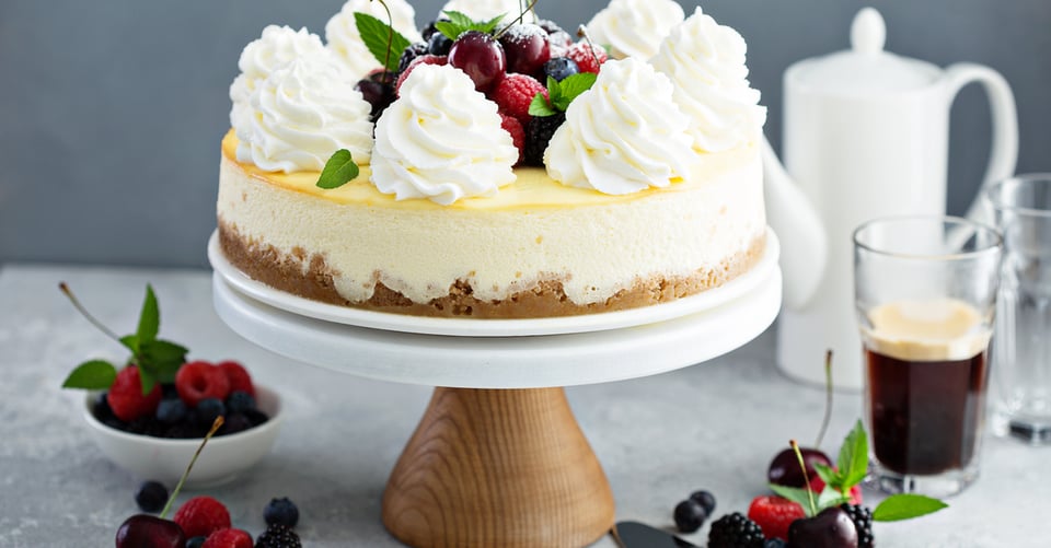 A cake on a base