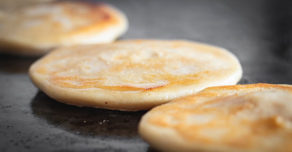 Pupusas being prepared