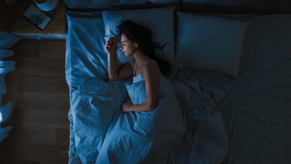 woman, sleeping, relaxation, night, bed