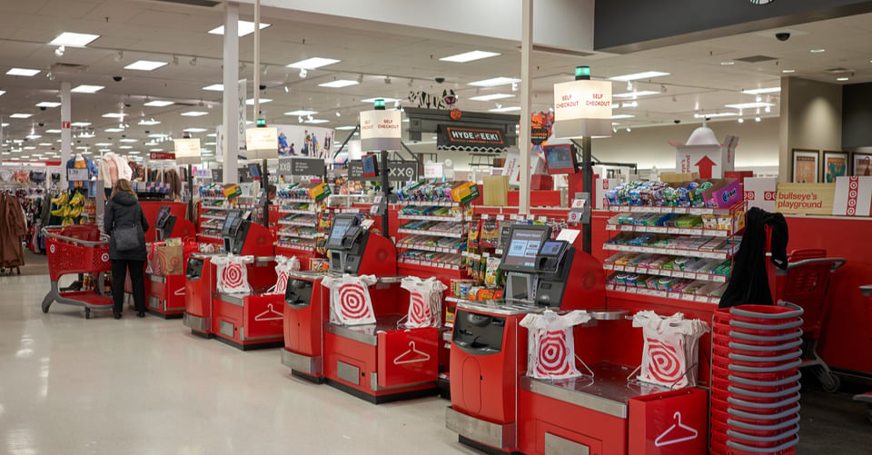 Interior de tienda Target