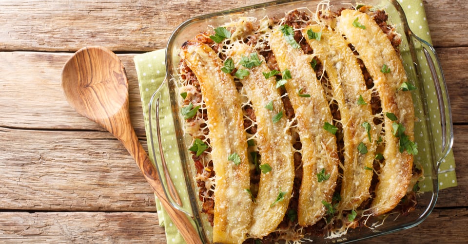 Pastelón cooked with the help of a recipe