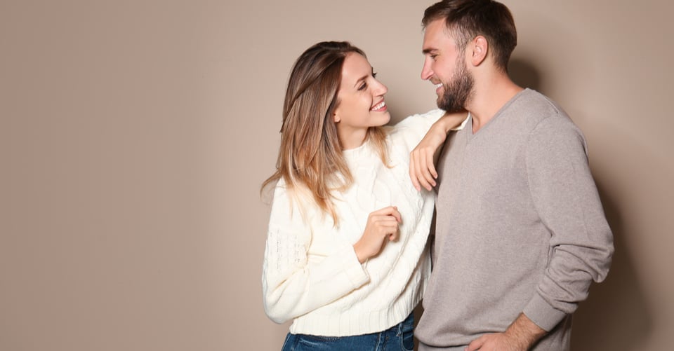 Una pareja feliz