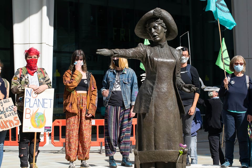Emmeline Pankhurst, leading figure, British, suffragette movement