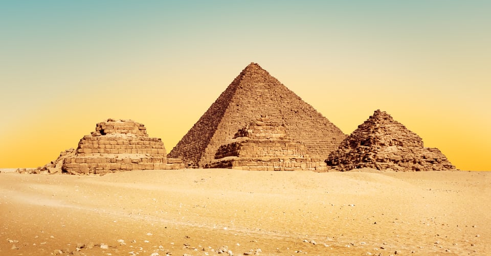 Pirámides como idea dele país Egipto