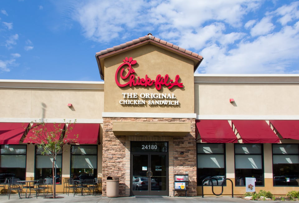 The first location of the Chick-fil-A chain abruptly closes its doors