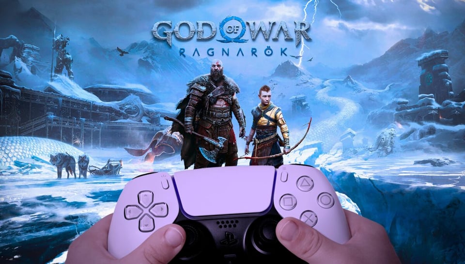 dualsense, GOW, PS5, Ragnarok, Kratos