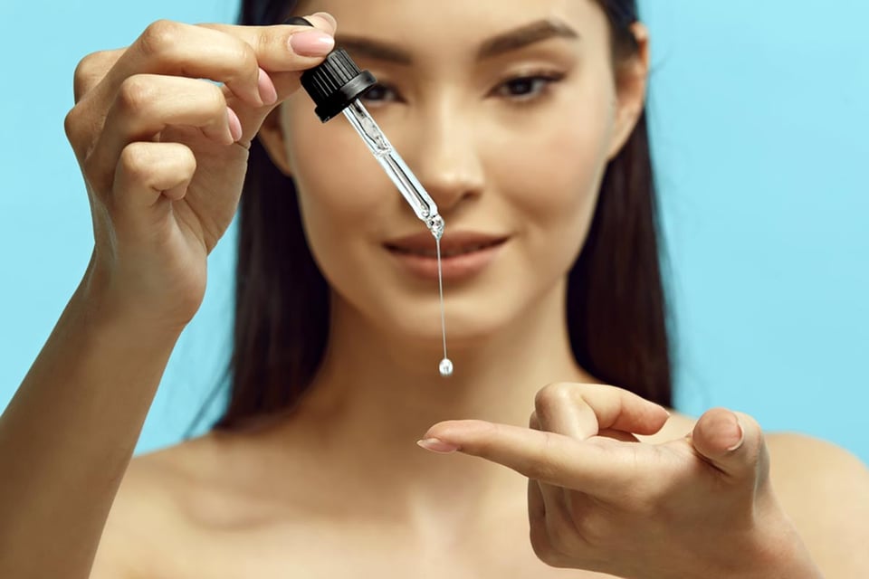 serum, retinol, skincare, beauty, woman