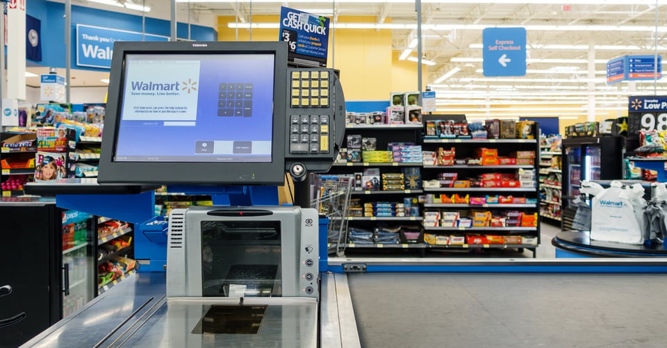 Caja registradora de Walmart
