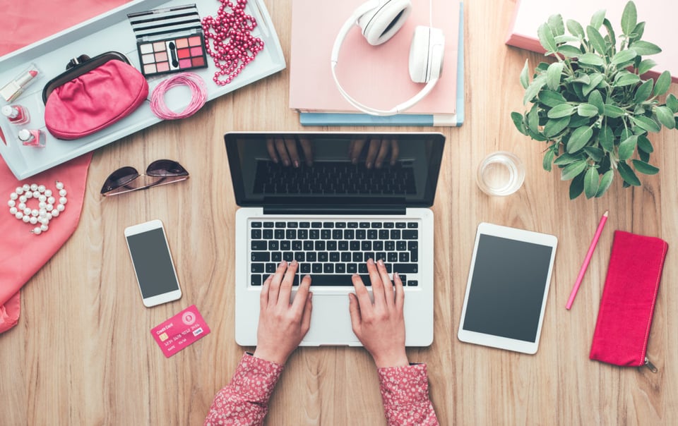 Moda, Blogger, Trabajar, Oficina, Ordenador portátil