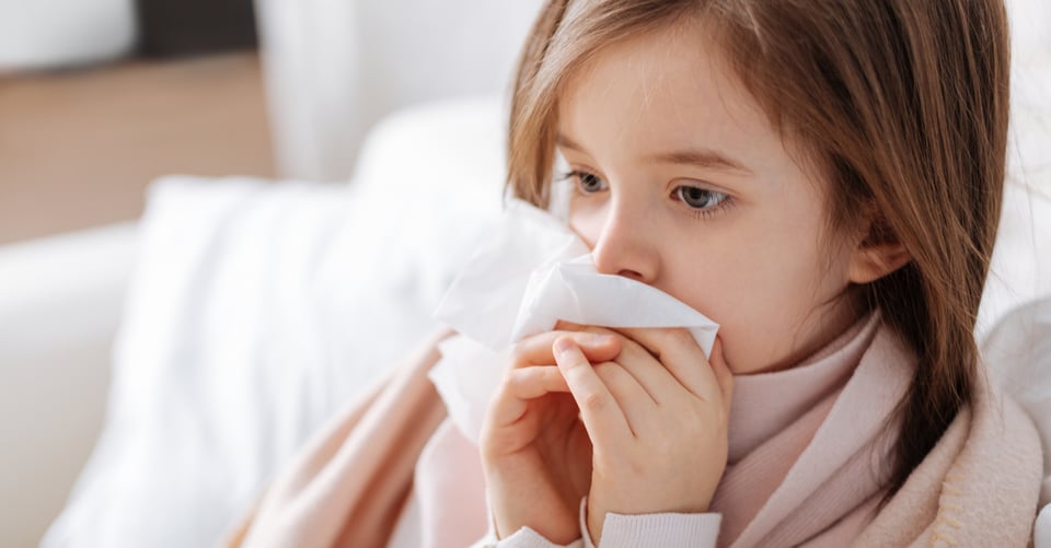 Virus sick girl
