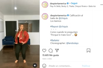 Chiquis Rivera dancing 