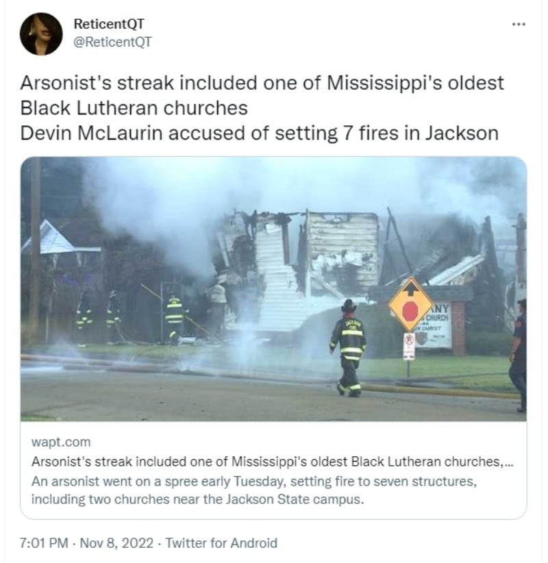 Man causes seven fires elections: "there was nothing we could do"