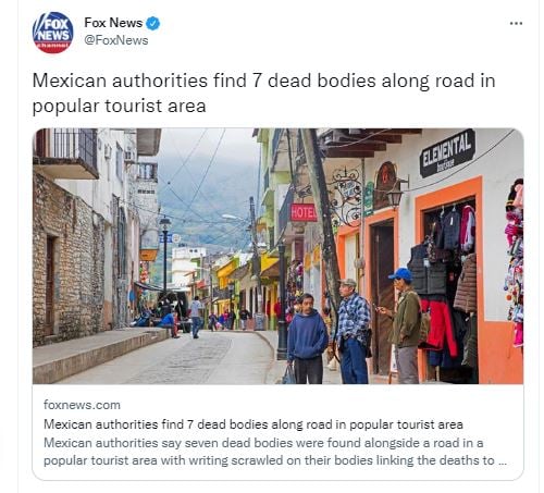 Los ‘narcomensajes’ que tenían los siete cadáveres