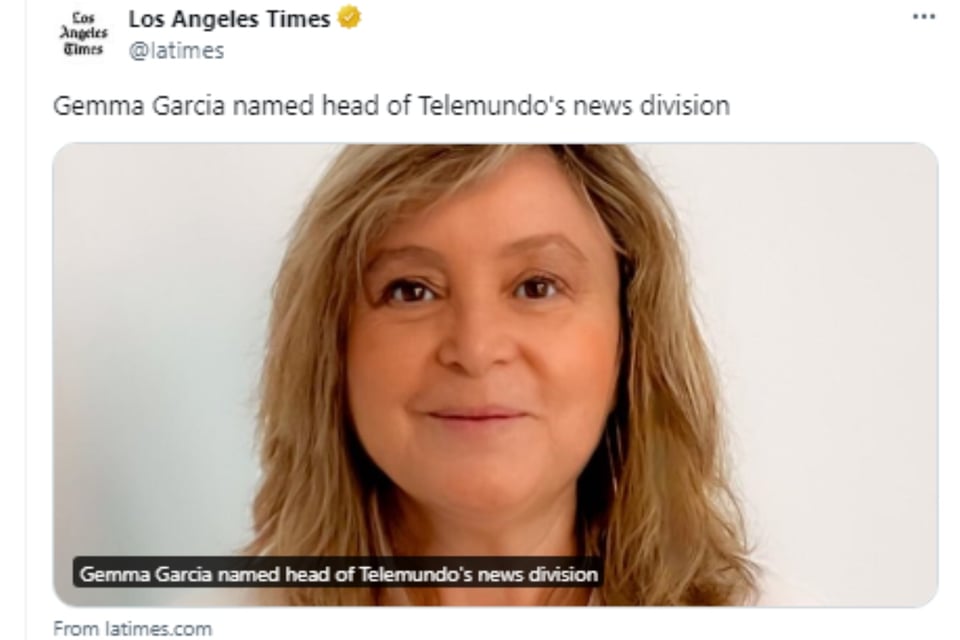 Telemundo anuncia a Gemma García, comunidad latina, periodismo, elecciones, innovación, experiencia