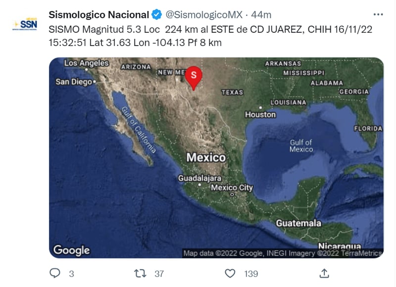 Sismo Texas