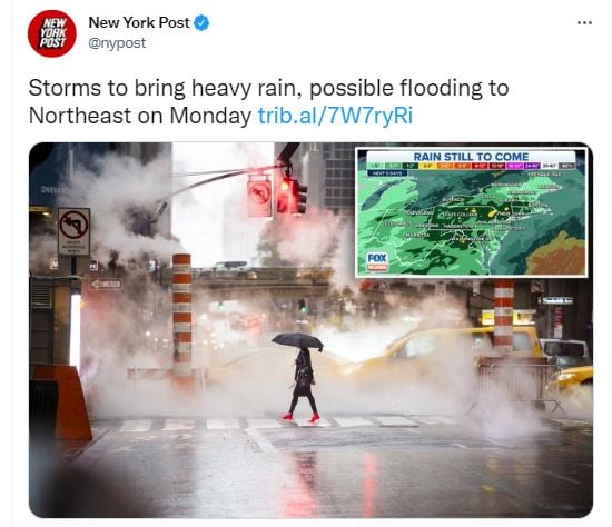 Se prevén tormentas y posibles inundaciones a partir de hoy