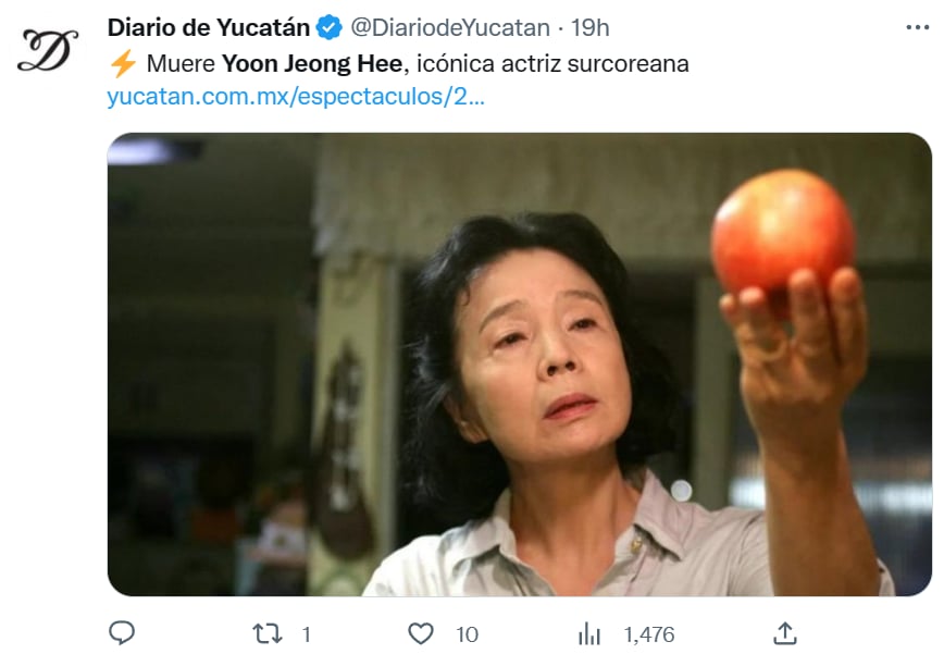 Muere Yoon Jeong Hee
