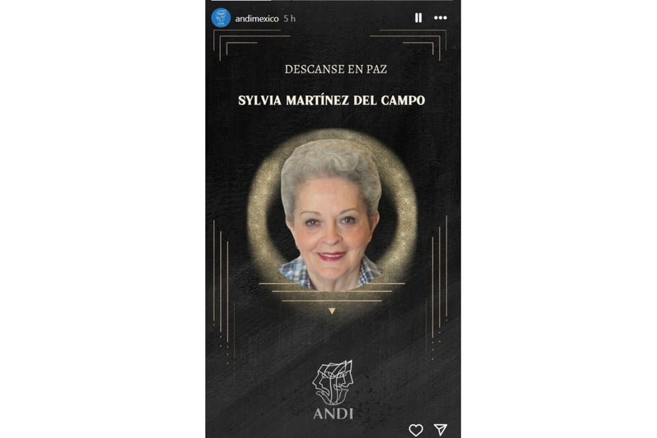 Sylvia Martínez del Campo, muerte, actriz, MundoNOW