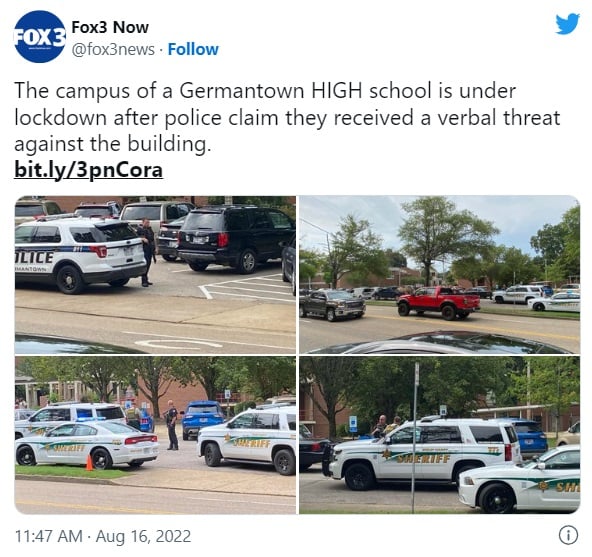Cierran Germantown High School amenaza tiroteo