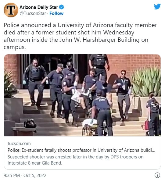 Alumnus University of Arizona shooting