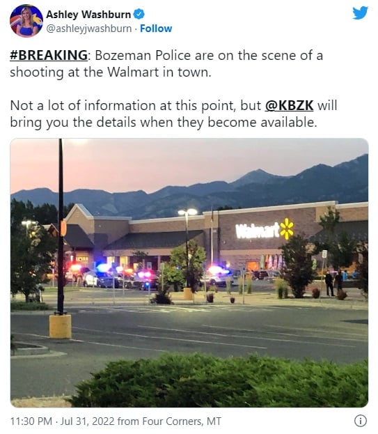 Tiroteo dentro de Walmart muerte