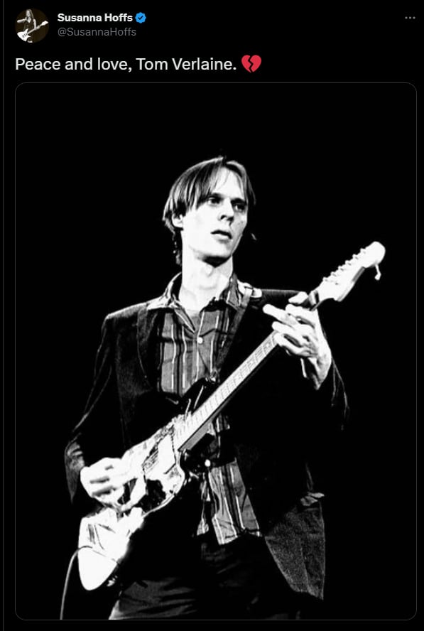 Tom Verlaine died at the age of 73