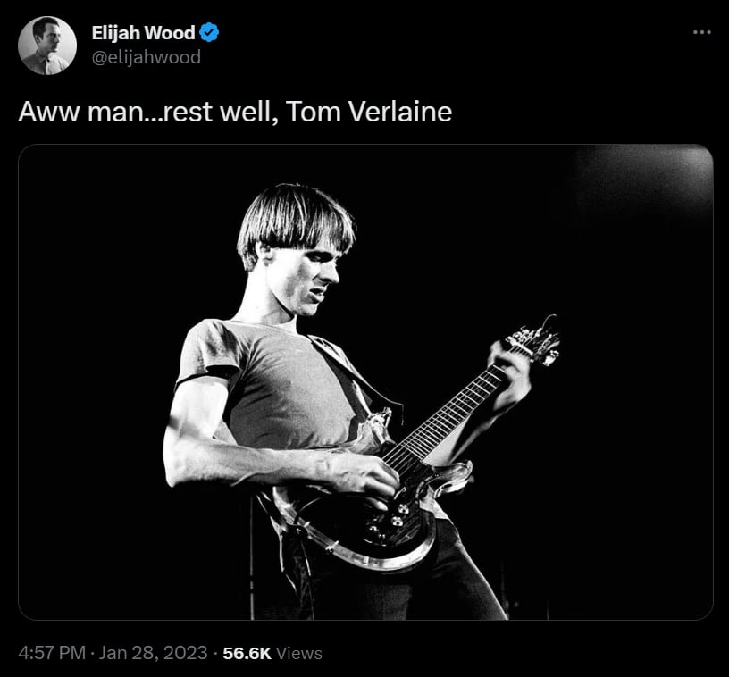 Verlaine's career in "TV"