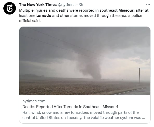 Tormenta Estados Unidos