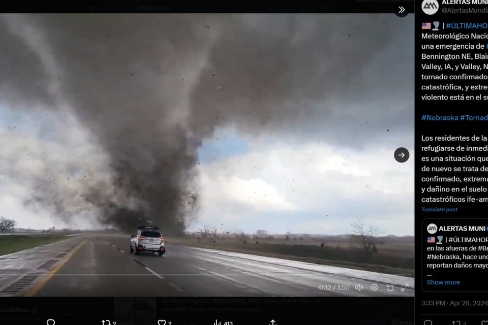 tormenta, tornado, Nebraska, Lincoln, Omaha, MundoNOW