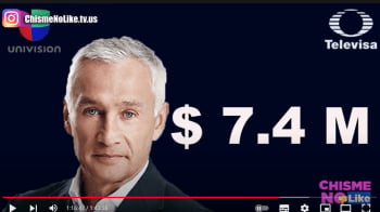 Jorge Ramos earns 7 million dollars. Univision Drivers