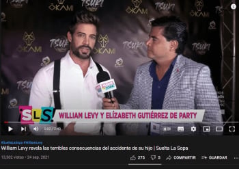 Thanks for the prayers; William Levy talks about the consequences of his son after an accident