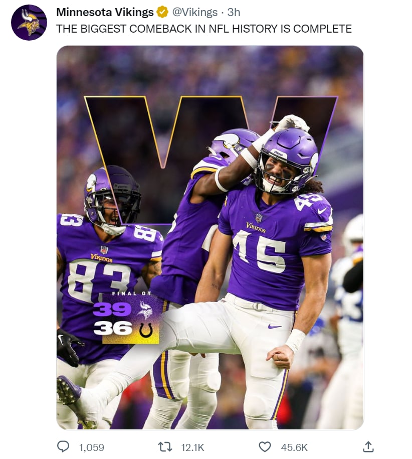 Vikings vs Colts