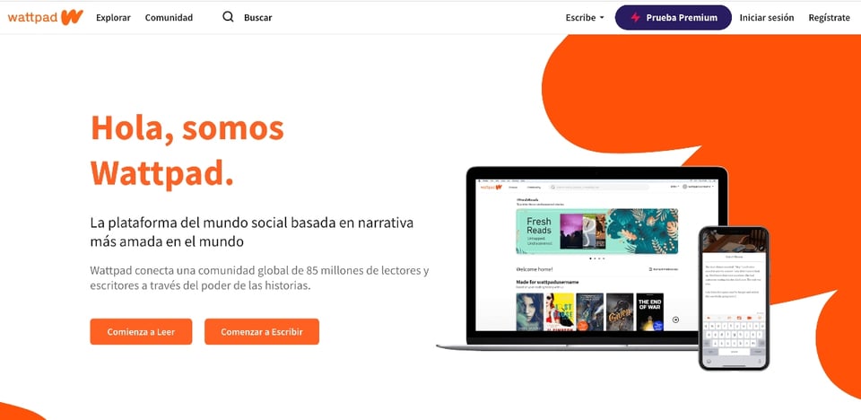 Wattpad, digital platform, online books, LatinBest, MundoNOW