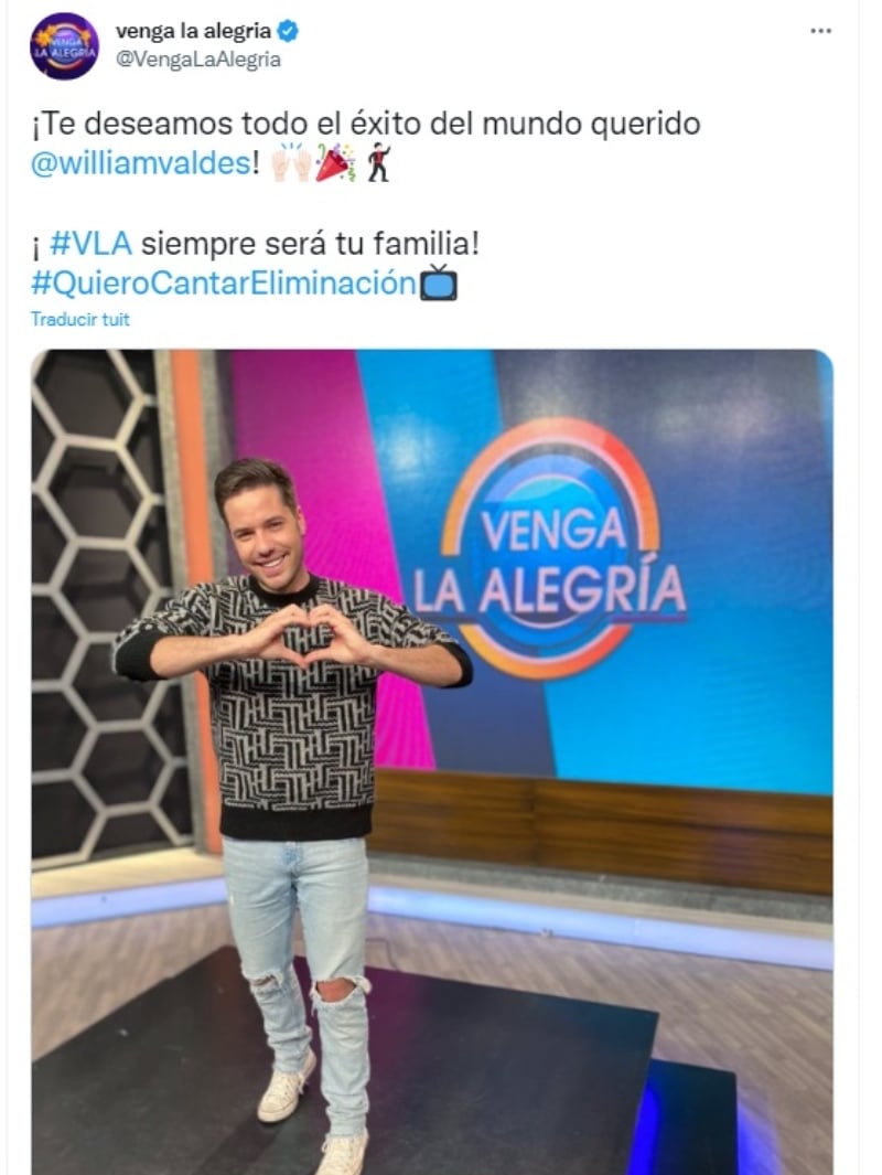 William Valdés rompe en llanto en pleno programa
